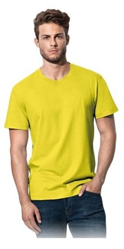 T-shirt Koszulka Męska Żółty 150g roz. L