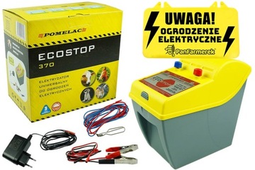 Zestaw Uniwersalny Elektryzator 12V 230V Bydło Konie Psy Pastuch Zasilacz
