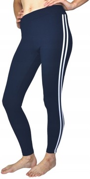 LEGGINSY getry DŁUGIE kryjące MORAJ spodnie granat