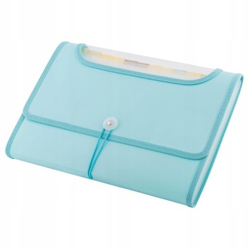 TECZKA Z GUMKĄ 12 PRZEGRÓDEK NA DOKUMENTY MIĘTOWA