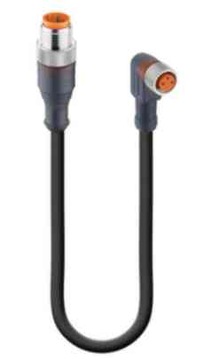 RST 3-RKMWV/LED A 3-224/0,6 m przewód złącze męskie M12 + żeńskie M8 z LED