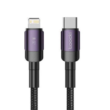 Toocki Szybki kabel USB-C/Lightning do iPhone'a 27W Mocny kabel o długości 3m