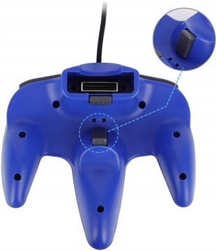 Контроллер Retro Nintendo 64 N64, 2 шт., синий