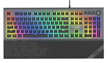 МЕХАНИЧЕСКАЯ ИГРОВАЯ КЛАВИАТУРА RGB С ПОДСТАВКОЙ