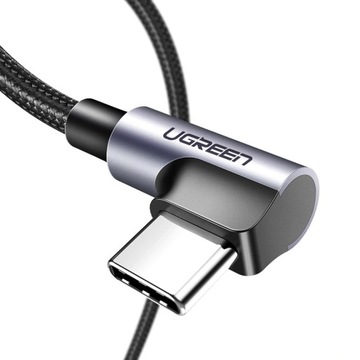 Przewód USB-USB-C kabel UGREEN 3A kątowy 1m