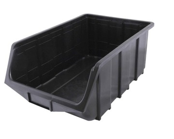 POJEMNIK MAGAZYNOWY ECOBOX 505x330x190 CZARNY