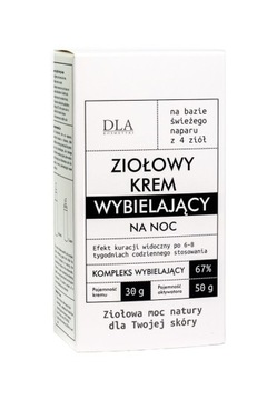 Krem ziołowy wybielający przebarwienia, rozjaśnia