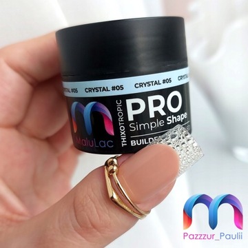 MaluLac PRO Simple Shape наращивающий гель для ногтей 45г