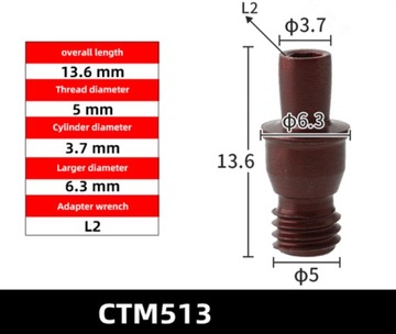 МОНТАЖНЫЙ ШПИН ДЛЯ ТОКАРНОГО НОЖА CTM0513 CLM513