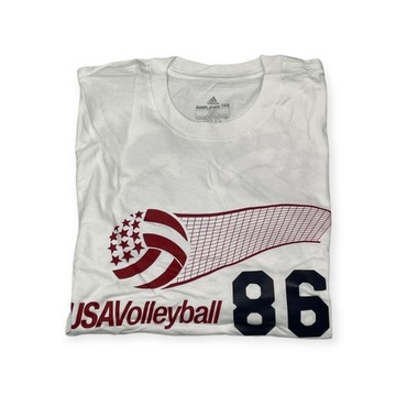 Мужская белая футболка ADIDAS VOLLEYBALL S 86
