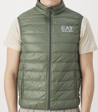 EA7 EMPORIO ARMANI KOMFORTOWY STYLOWY BEZRĘKAWNIK PUCH PIERZE R.XXXL AXE665