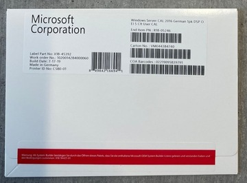 Windows Server 2016 5 пользовательских калибровок