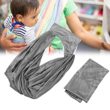 Слинг-переноска для младенцев Мягкая дышащая ткань улучшает фиксацию ребенка Эластичная сумка для малышей Wr