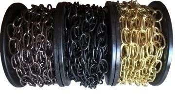 Łańcuch czarny brazowy złoty 3.8mm rolka 15m