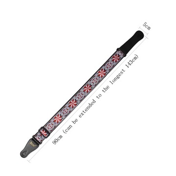 IRIN GS-02 Регулируемые гитарные ремни с вышивкой