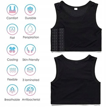 Транс-лесбиянка Binder Transgender Mesh Haleychan Wo