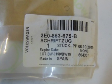 NÁPIS ZNAKY ZNAK VW CRAFTER TDI 2E0853675B