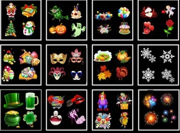 Рождественский Хэллоуин праздничный проектор