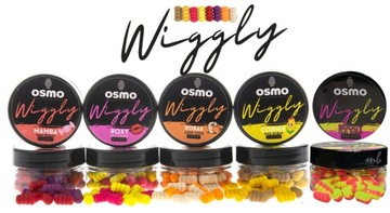 5 szt Osmo Wiggly wafters mini Robak ROXY JAN-USH MAMBA CORNIK BUGGY 12X6mm
