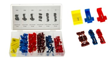 НАБОР БЫСТРОРАЗЪЕМНЫХ СОЕДИНЕНИЙ ЭЛЕКТРИЧЕСКИЕ БЫСТРОСОЕДИНИТЕЛИ РАЗЪЕМЫ 55 ШТ.