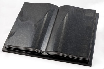 Гранитная надгробная книга с гравировкой 60x40x5 см + клин