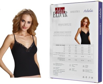 ELDAR Koszulka na Ramiączkach ADELA Czarna r.L