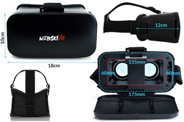 GOGLE OKULARY VR 3D 360 DO TELEFONU SMARTFONA WIRTUALNA RZECZYWISTOŚĆ