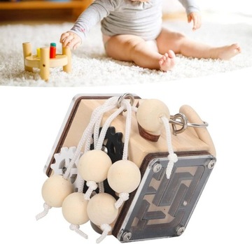 Кубик для манипуляций МОНТЕССОРИ, доска для сенсорных манипуляций с непоседами.