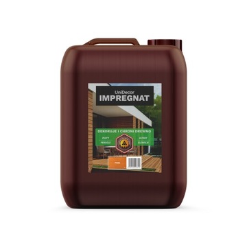 Impregnat lazura farba do drewna z woskami UniDecor pinia 10l