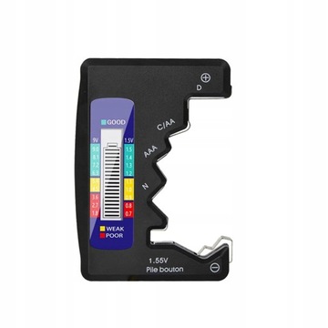 LCD cyfrowy Tester baterii AA/AAA/9V/1.5V bateri