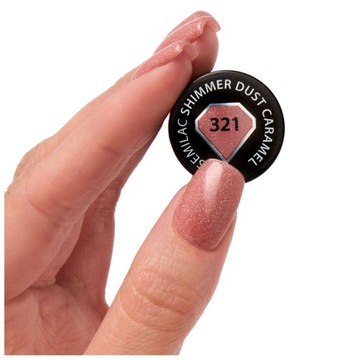 SEMILAC LAKIER HYBRYDOWY 321 DUST CARAMEL 7ml