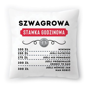 Poduszka Dla Szwagrowej na Urodziny na Prezent z Nadrukiem ze Zdjęciem