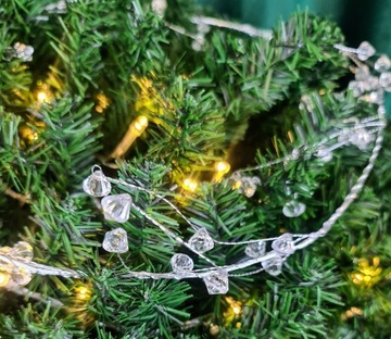 РОЖДЕСТВЕНСКАЯ ГИРЛЯНДИЯ - МАЛЕНЬКИЕ БУСИНЫ - 105СМ