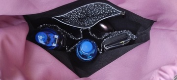 Большая сумка для коляски, с набором лямок и вышивкой.