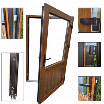 БЕЛЫЕ ВНЕШНИЕ ДВЕРИ ПВХ 160x210 ДВУСТОРОННИЕ