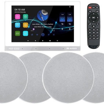 P2 AUDIO RADIO INTERNETOWE PODTYNKOWE Z BLUETOOTH SD + 4 GŁOŚNIKI 50W