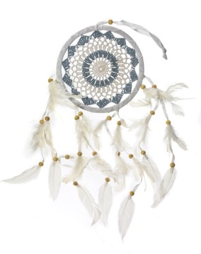 ŁAPACZ SNÓW DREAMCATCHER 50cm Koronka Pastelowa