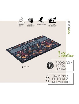 КОВРИК ДЛЯ ДОМАШНЕГО ПРИХОДА 45x75 см ДЛЯ ОБУВИ, ТОЛСТЫЙ И ПРОЧНЫЙ