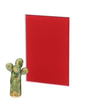 Panel szklany czerwony matowy szkło 4 mm matelac 20x40 cm 200x400 mm