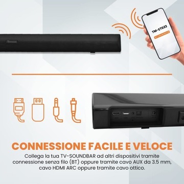 Soundbar bezprzewodowy Techmade 60W TM-ET023