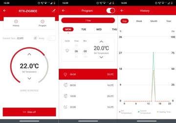 Термостатическая головка ZigBee Thermostat TUYA Smart