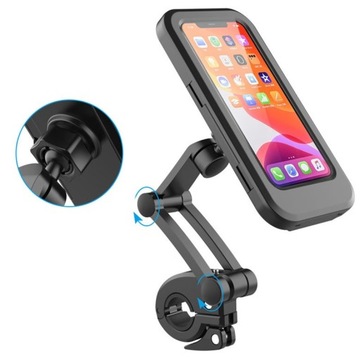MOTOCYKLOWY UCHWYT OBUDOWA TELEFON MOTOR DOTYKOWY WODOODPORNY ZAMYKANY 6,5'