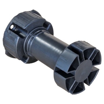 Регулируемая пластиковая мебельная ножка черного цвета H80-120