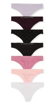 Rinkinys 7x vientisas stringai victoria's paslaptis logotipas mišinys s