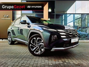 Hyundai Tucson IV SUV HEV Facelifting 1.6 T-GDI HEV 215KM 2025 Hyundai Tucson 215 KM HEV Platinum Tapicerka beżowa MMH Cypress Green Pear