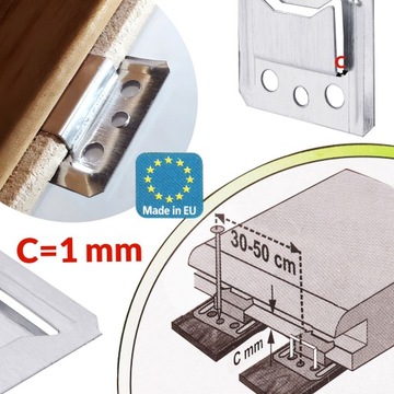 KLAMRA KLAMERKA BOAZERYJNA 1mm KOMPLET 100szt.