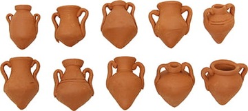 Dzbanki Gliniane - do 2,7cm wys. do figur 9-11cm