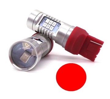 Żarówka LED 7440 12V 24V CANBUS 2000lm czerwona