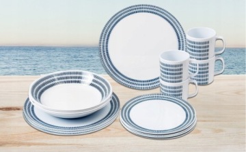 ОБЕДЕННЫЙ НАБОР BRUNNER BLUEBAY МЕЛАМИН 16 предм.
