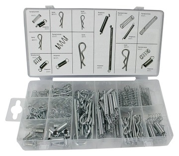 ZAWLECZKI SPRĘŻYNOWE ROZGINANE SPINKI - ZESTAW 175
